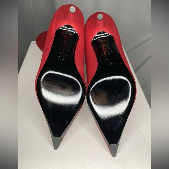 2 item bundle - Balenciaga Red Velvet Boot - Prada Luna shoulder bag - Red Blue - Picture 10 of 11